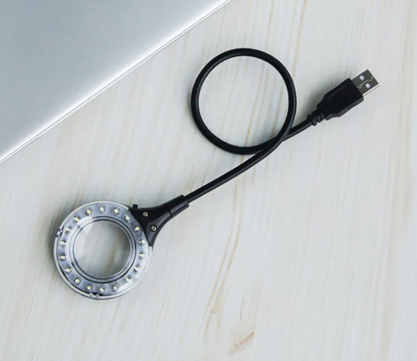 DC5V Ładowalna lampa USB Lampa pierścieniowa Szafka Lampa typu &quot;gęsia szyja&quot; 5,6 cm